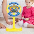 thumbnail image 6 of Zxpjkyu Round Steering Wheel Toy Learning Steering Activity Rotating Kids Electric Wheel Stand Yellow Blue, 6 of 9