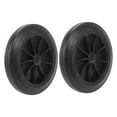 thumbnail image 6 of Raindrops Replacement Garbage Can Wheels for Trash Bin 2pcs Black Plastic Smooth Movement Outdoor Use, 6 of 8