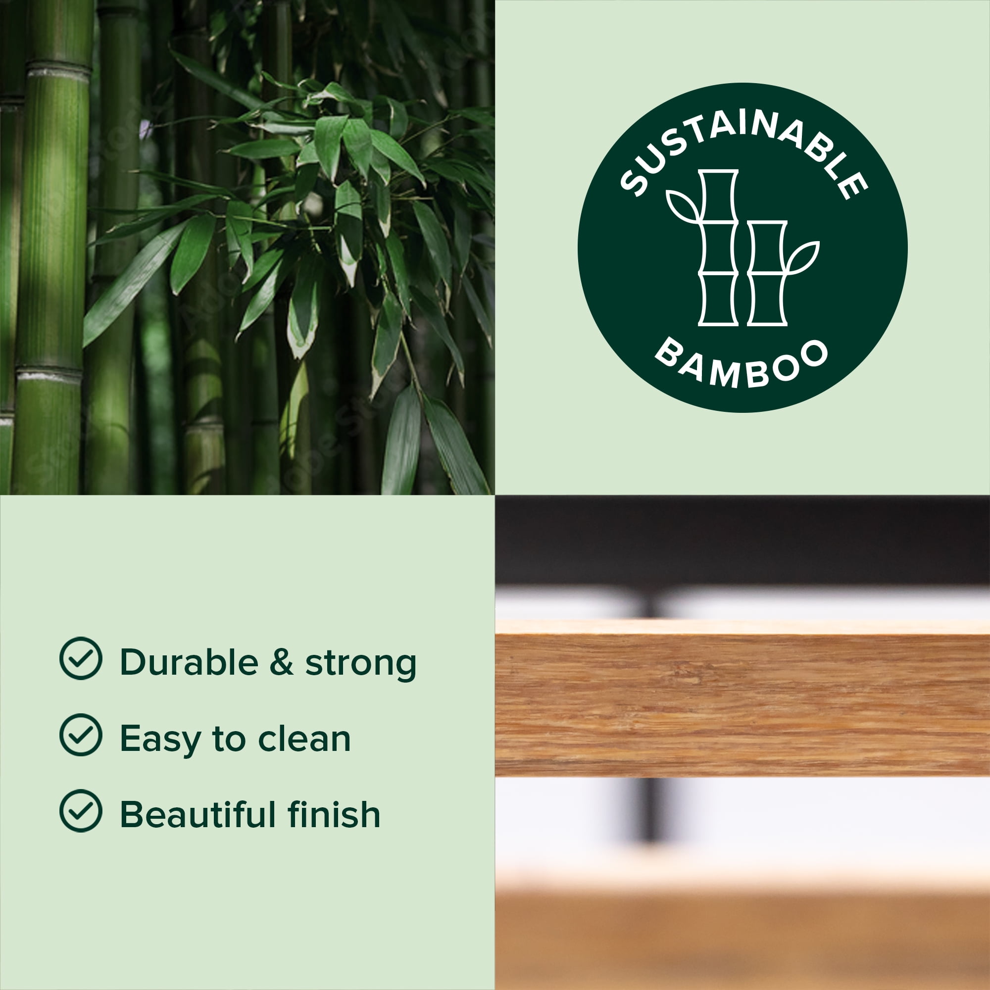 Zinus Smartbase 14" Essential Bed Frame Foundation with Bamboo Slats, Full
