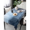 thumbnail image 6 of Blue Color Block Table Cloth 54x108 Inch Rectangle, Abstract Shabby Modern Art Waterproof Tablecloth Washable Table Cover for Party Picnic Dinner Decor, 6 of 9