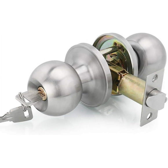 Door Handle, Door Knob,round Knob Lock Door Lock, Key Lock, Latch Size 60/70mm