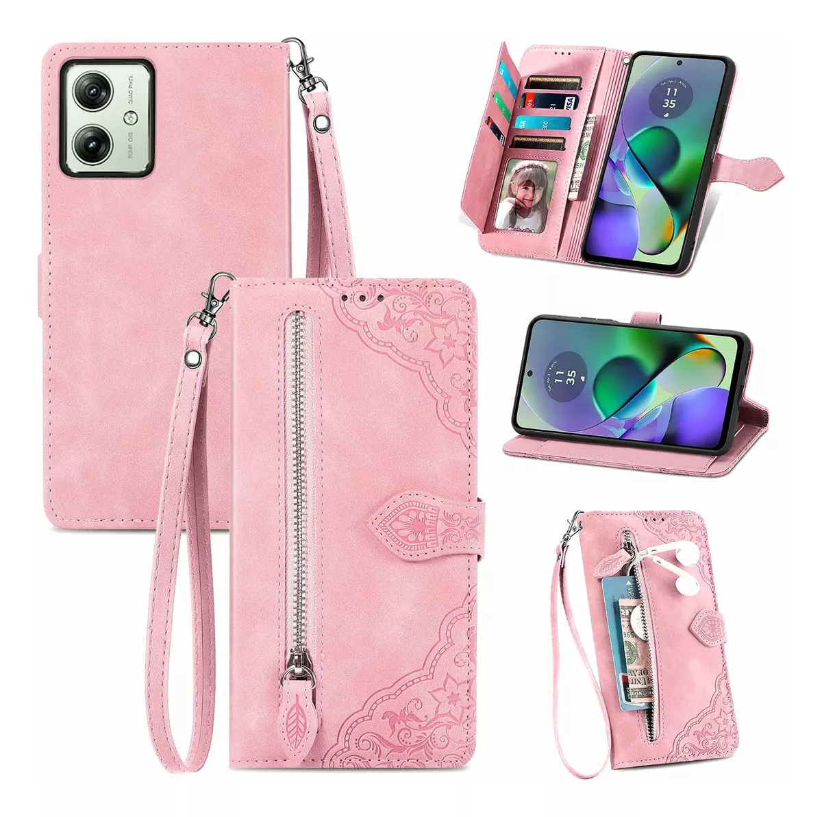 Funda Cartera Blackview A80 Pro - Cuero PU Con Estampado Tigre