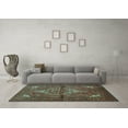 thumbnail image 3 of Ahgly Company Indoor Rectangle Persian Light Blue Traditional Area Rugs, 5' x 8', 3 of 4