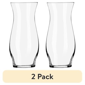 Libbey Clear Glass 8" Hana Floral Vase (2-Pack)