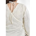 thumbnail image 4 of Blusa efecto metalico Roman Fashion Tallas Extras 1883 Hueso blanco 40, 4 of 7