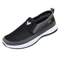 thumbnail image 2 of AUDeals Men's Orthopedic Sneakers, Mesh Slip On Walking Shoes with Breathable Comfort for Hiking and Work Use (Black, 9.5), 2 of 9