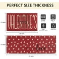 thumbnail image 3 of Red Valentines Day Rug Kitchen Set of 2 Washable, Red Heart Happy Valentines Day Mat Indoor,Non Slip Valentine Rugs for Kitchen Decoration Mats Set Love Hello Valentines Rug, 3 of 6