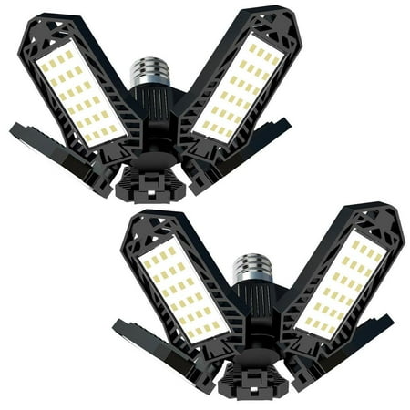 

Fovolat Led Basement Light Deformable LED Garage Ceiling Lights With 5 Adjustable Panels 6500K Deformable Ceiling Lights LED Shop Lights For Garage Basement Barn High Bay Light everybody