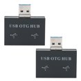 thumbnail image 1 of Paquete de 2 PC USB A / Micro USB 2 en 1 HUB USB OTG para teléfonos móviles y computadoras, 1 of 8
