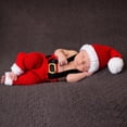 thumbnail image 2 of OOKWE Christmas Newborn Baby Photo Props Outfits Xmas Crochet Clothes Santa Claus Red & White Hat Pants Photo Accessories Ins, 2 of 7