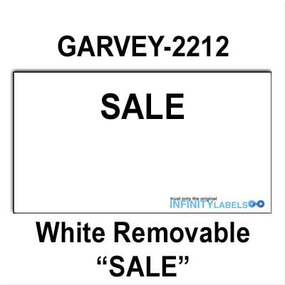 GARVEY 2212 White/Brown THURSDAY RC Labels 8 Rolls Garvey 22-6 22-8 Guns 22-7 