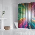 thumbnail image 2 of Colorful Swirl Tie Dye Pattern Shower Curtain 72"x84" ,Bathroom Decorative Shower Curtains Set with 12 Hooks,Modern Waterproof Washable Shower Curtain, 2 of 6