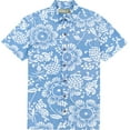 thumbnail image 3 of Kahala Men's Dukes Pareo Full Button Front Shirt, Wave, Small, 3 of 3