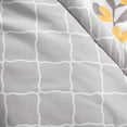 thumbnail image 4 of Lush Decor Microfiber Aprile Throw Yellow/Gray Single 50X60, 4 of 9