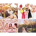 thumbnail image 3 of Rose Gold Confetti Balloons Kit, 50pcs 12 Inches Rose Gold Party Balloons with Ribbons for Birthday Party Wedding Graduation Bridal Shower Decorations, 3 of 5
