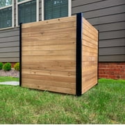 Enclo Richmond Outdoor No Dig Wood Privacy Screen Enclosure for Garbage Bins and Air Conditioners (42in H x 38in W - 2 Panels)