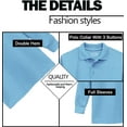 thumbnail image 2 of Boy's 3-Pack Uniform Long Sleeve Polo Shirts, 2 of 3