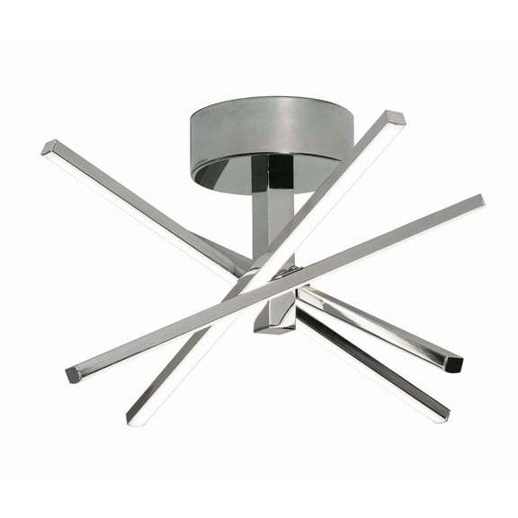 AFX  Jaxx 1-light Polished Chrome LED Flushmount