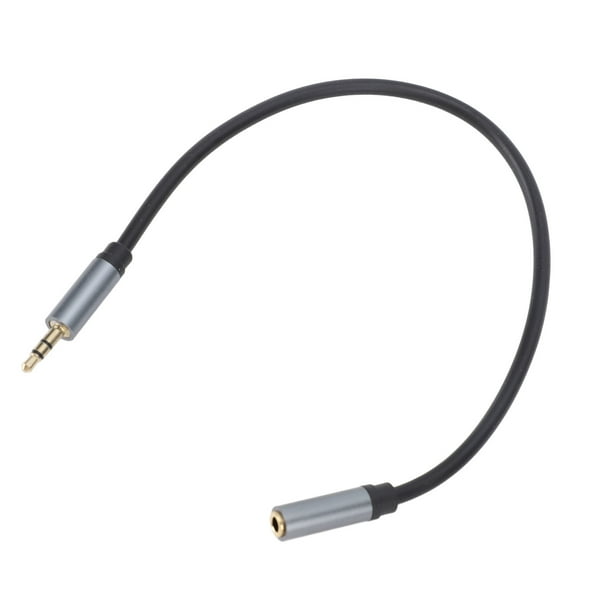 Cable De Extensión Para Auriculares, Sonido Premium Aleación De Zinc De PVC Cable De Extensión Resistente Al Desgaste De 3,5 Mm Compatibilidad De 30 Cm De Ancho Enchufe Chapado