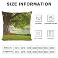 thumbnail image 6 of YANMS Beautiful Scenery Spring Meadow with Big Tree and Leaves Pillowcase 2-Pack Short Plush Pillowcase White, 6 of 6