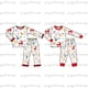 thumbnail image 4 of Nuevo conjunto de pijama navideño para niños y niñas, estampado de Papá Noel, pantalones de manga larga, conjunto de pijama de 2 piezas para hermanos, 4 of 4