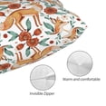 thumbnail image 3 of KLL Foxes and Floral Harmony Pillow Covers Envelope Closure,Super Soft and Cozy Fuzzy Fleece Pillow Case Cover 16"x24", 3 of 5