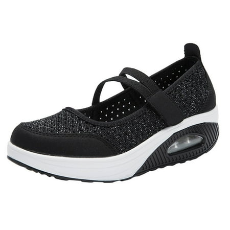 

EUMODR Arch Support Flip Flops for Women Sneaker Boots for Women Slip On Breathe Mesh Walking Shoes Women Fashion Comfort Wedge Platform Loafers