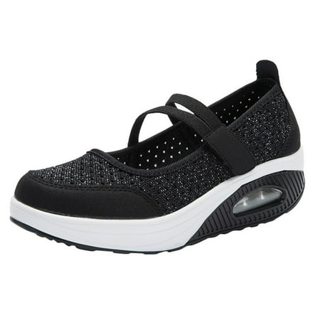 

Slip On Breathe Mesh Walking Shoes Women Fashion Sneakers Comfort Wedge Platform Loafers Lightweight Sneakers for Women Cross Trainer Sneakers for Women