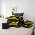 thumbnail image 4 of YST Sports-Themed 7-Piece Comforter Set, Twin, Black Yellow, Volleyball, 4 of 4