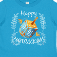 thumbnail image 4 of Inktastic Happy Hanukkah Dreidel and Laurels Boys or Girls Toddler T-Shirt, 4 of 5