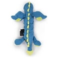 thumbnail image 4 of goDog Skinny Dragons Squeaky Plush Dog Toy, Chew Guard Technology - Blue, Small, 4 of 7