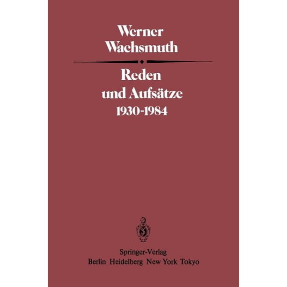 Reden Und AufsÃ¤tze 1930-1984, (Paperback)