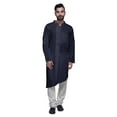 thumbnail image 1 of Atasi Party Wear Solid Kurta Pajama For Men Mandarin Collar Ethnic Kurta Pajama, 1 of 5