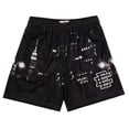 thumbnail image 2 of Pantalones cortos de gimnasio para hombre, Shorts básicos de malla transpirable, secado rápido, entrenamiento, informales, Bóxer, chándal, Verano, 2 of 5