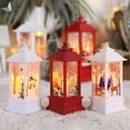 thumbnail image 6 of PULLIMORE Christmas LED Lantern Light Ornament Santa Snowman Deer Night Desk Lamp Home Party Decor (Red), 6 of 6