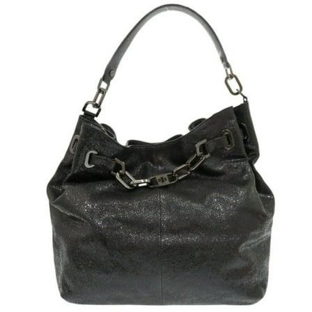 Pre-Owned Tory Burch Leather Black Handbag Shoulder Bag 0445Tory (Good)