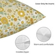 thumbnail image 3 of Fuzoiu Cute Sunflower Print Square Pillow Cover,Hidden Zipper Design,Luxury Square Pillow Case, Throw Pillow,Couch Cushion-20"x20", 3 of 7