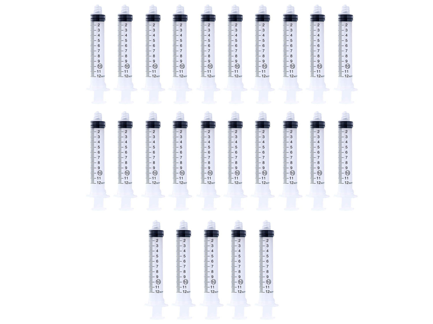 10CC Sterile Easy Glide Syringe with Luer Lock Tip 25 Syringes