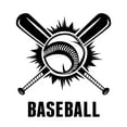 thumbnail image 2 of Sports Wall Decals for Boys Bedroom - Baseball Crossed Bats with Ball Bat DIY & Creativity Boy Girl Bedroom Wall Sticker - Size: 27 In x 30 In, 2 of 4