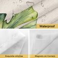 thumbnail image 4 of Monstera No Hooks Shower Curtain with Snap-in Liner Green Tropical Leaf Shower Curtains for Bathroom, Waterproof, Easy Install, Washable 66"x72", 4 of 9