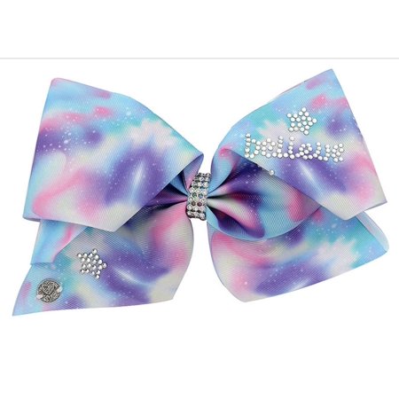 Her Accessories Jojo Siwa Large Cheer Hair Bow Tie Dye Believe
