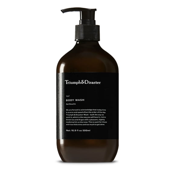 TRIUNFO Y DESASTRE | Lavado para cuerpo y cabello YLF | Jabón de ducha suave e hidratante para hombre 500 ml