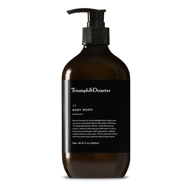 TRIUNFO Y DESASTRE | Lavado para cuerpo y cabello YLF | Jabón de ducha suave e hidratante para hombre 500 ml