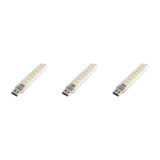 Seitruly Luces nocturnas portátiles 8 LED 500mA 200LM 3000K/7000K Computadoras portátiles Banco de energía Lámpara de noche Herramienta Type1 NO1