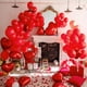thumbnail image 5 of Juego de globos RUBFAC 129 piezas de látex rojo de diferentes tamaños con pegamento, 5 of 7