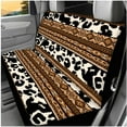 thumbnail image 3 of Binienty Aztec Cow Print Car Seat Covers Full Set Front and Back Car Seat Covers With Matching Steering Wheel Cover Arm Rest Cover Seatbelt Pads Absorbent Coasters Keychains Auto Interior Decor, 3 of 8