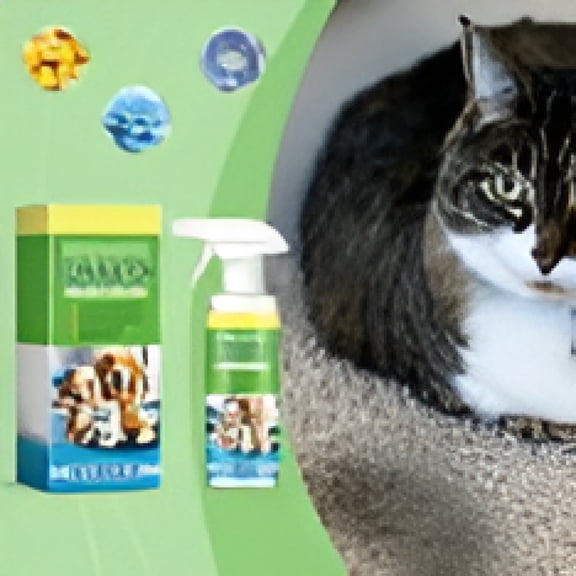 QARUN Pet Stain Remover Pet Stain and Odor Remover,120Ml Enzyme Activated Cleaner for Carpet Upholstery Hardwood,Powerful Urine Eliminator for Dog Cat,Safe for Kids Pets