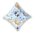 thumbnail image 2 of Cute Doodle Dogs Paw Prints Hearts Throw Pillow Covers Pillowcases 16 x 16 Inch Home Decor 2 Packs for Bedroom Sofa, 2 of 6