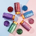 thumbnail image 5 of 1 Set Nail Art Foil Flakes Red Foil Nail Art Chip Glitter Metallic Foil Flakes with Tweezers for Resin Jewelry Nail Bright Glitter, 5 of 7