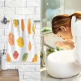 thumbnail image 7 of Yayeee 2 Pack Hand Towels for Bathroom 100% Cotton 16" x 28" Soft Absorbent Kitchen Towel, Yellow Leaves, 7 of 7